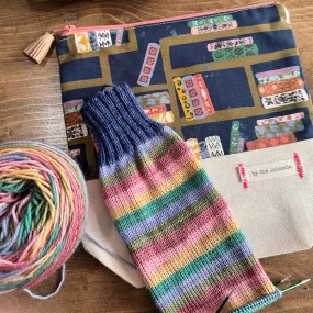 VINTAGE LIBRARY | self-striping yarn and project bag